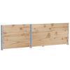 vidaXL Fioriera da Giardino Marrone 120x80 cm Legno Massello di Pino
