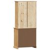 vidaXL Credenza VIGO 78x40x175 cm in Legno Massello di Pino