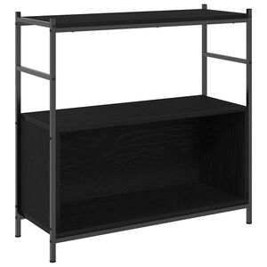 vidaXL Libreria 80 x 30 x 78,5 cm Legno ingegnerizzato Rovere Nero