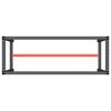 vidaXL Telaio Banco da Lavoro Nero e Rosso Opaco 140x50x79 cm Metallo