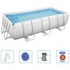 Bestway Power Steel Set Piscina Rettangolare 404x201x100 cm