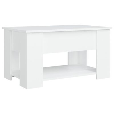 vidaXL Tavolino da Salotto Bianco 79x49x41 cm in Legno Multistrato