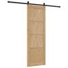vidaXL Porta scorrevole ORKDAL Marrone 73,5 x 211 cm Pino massello