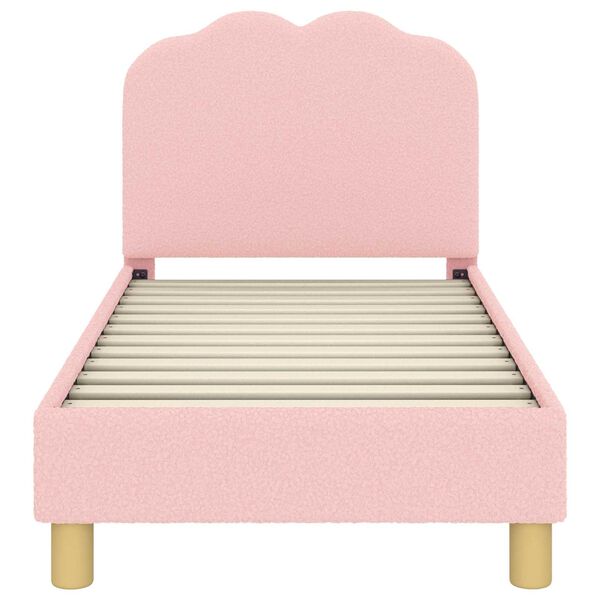 vidaXL Struttura letto per bambini con testata Rosa 70 x 140 cm