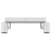vidaXL Faretto da soffitto Bianco 26 x 6.5 x 11.5 cm Acciaio