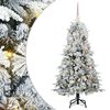 vidaXL Albero di Natale Artificiale con Rami Pieghevoli Bianco 150 cm