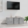 vidaXL Mobile Porta TV Grigio Cemento 80x34x30 cm Legno Multistrato
