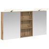 vidaXL Set di Armadi da Bagno con lo scaffale 3 pcs 140 x 14,5 x 70 cm