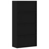 vidaXL Armadio Classificatore Nero 90x40x180 cm in Acciaio