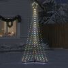 vidaXL Albero di Natale a LED 447 LED Colorato 250 cm