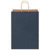vidaXL Sacchetti di Carta 250 pz con Manici Blu 32x17x44 cm