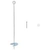 vidaXL Ancora per Terra 10 pcs Argento &Oslash;10 x 60 cm