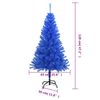 vidaXL Albero di Natale Artificiale con Base Blu 120 cm PVC