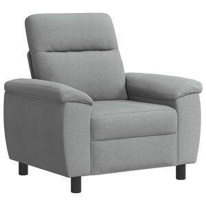 vidaXL Divano Grigio Chiaro 95 x 90 x 95 cm Tessuto