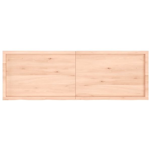 vidaXL Piano Bagno 180x60x(2-6) cm in Legno Massello Non Trattato