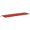 vidaXL Cuscino per Panca da Giardino Rosso M&eacute;lange 200x50x7cm Tessuto