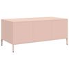 vidaXL Tavolino Rosa 101,5x50x43,5 cm in Acciaio Laminato a Freddo