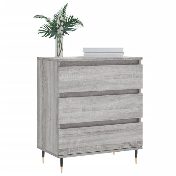 vidaXL Credenza Grigio Sonoma 60x35x70 cm in Legno Multistrato