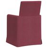 vidaXL Sedie da pranzo 2 pcs Rosso vino 57 x 67 x 95 cm Tessuto
