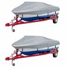 vidaXL Telo per Barca 2 pz Grigio Lunghezza 427-488 cm Larghezza 229cm