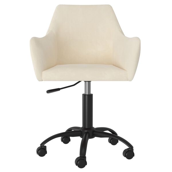 vidaXL Sedie da Pranzo Girevoli 6 pz Crema in Velluto