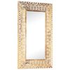 vidaXL Specchio Intagliato a Mano 80x50x2,6 cm in Massello di Mango
