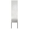 vidaXL Schermo per privacy in giardino Traforo Argento 32 x 140 cm