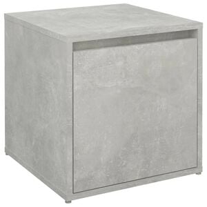 vidaXL Cassetto Contenitore Grigio Cemento 40,5x40x40 cm in Legno