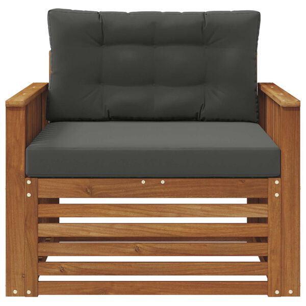 vidaXL Set di divani da esterno Legno di Acacia Massello e Poliestere