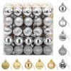 vidaXL Set di Palline di Natale 100 pz Argento e oro 4 cm Polistirolo