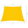 vidaXL Parasole a Vela in Tela Oxford a Trapezio 2/4x3 m Giallo