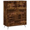 vidaXL Credenza Rovere Fumo 69,5x34x180 cm in Legno Multistrato