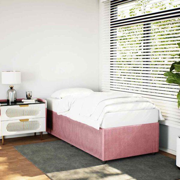vidaXL Giroletto Rosa 90x190 cm in Velluto