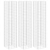 vidaXL Fioriere Rialzate a Gabbione 3 pz 30x30x200 cm in Ferro