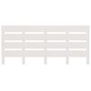 vidaXL Testiera per Letto Bianca 200x3x80 cm in Legno Massello di Pino