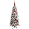 vidaXL Albero di Natale artificiale Bianco 53 x 53 x 120 cm