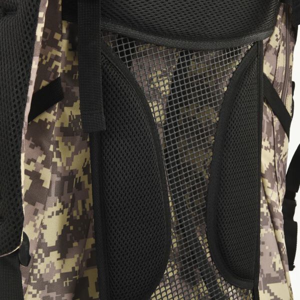 vidaXL Zaino da Trekking Cammello Mimetico 100 L in Tessuto Oxford