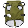 vidaXL Cappotto Cani Imbracatura Impermeabile Riflettente Verde L48
