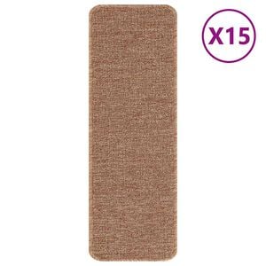 vidaXL Tappetini Antiscivolo per Scale 15 pz 60 x 25 cm Giallo PP