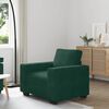 vidaXL Divano Sedia Verde Scuro 100x77x82 cm Velluto
