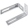 vidaXL Supporto Anti Ribaltamento 2 Argento 74,5 x 15 x 32 mm Ferro
