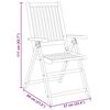 vidaXL Set da Pranzo per Giardino 3 pz in Legno Massello di Acacia