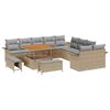 vidaXL Set Divano da Giardino 13 pz 12-Numero di posti