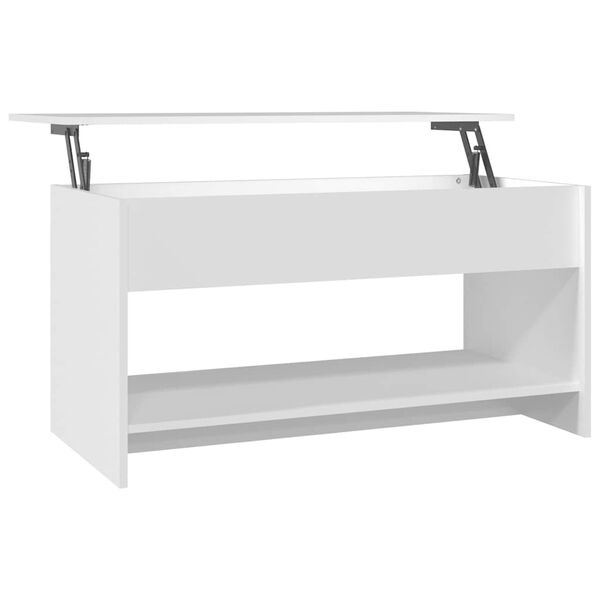 vidaXL Tavolino da Salotto Bianco 102x50x52,5 cm in Legno Multistrato