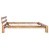 vidaXL Giroletto senza Materasso in Legno Massello di Rovere 160x200cm
