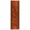 vidaXL Tappeto Runner FLORNES Tessuto Arancione 67 cm x 150 cm PP 7 mm