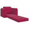 vidaXL Divano letto Rosso Vino 98 x 71 x 83 cm Velluto