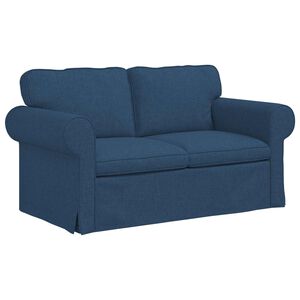 vidaXL Divano Blu 155 x 82 x 80 cm Tessuto