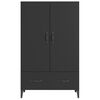 vidaXL Credenza Nera 70x31x115 cm in Legno Multistrato