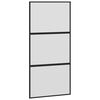 vidaXL Porta Scorrevole Ferramenta Nera 102,5x205 cm Vetro Temperato